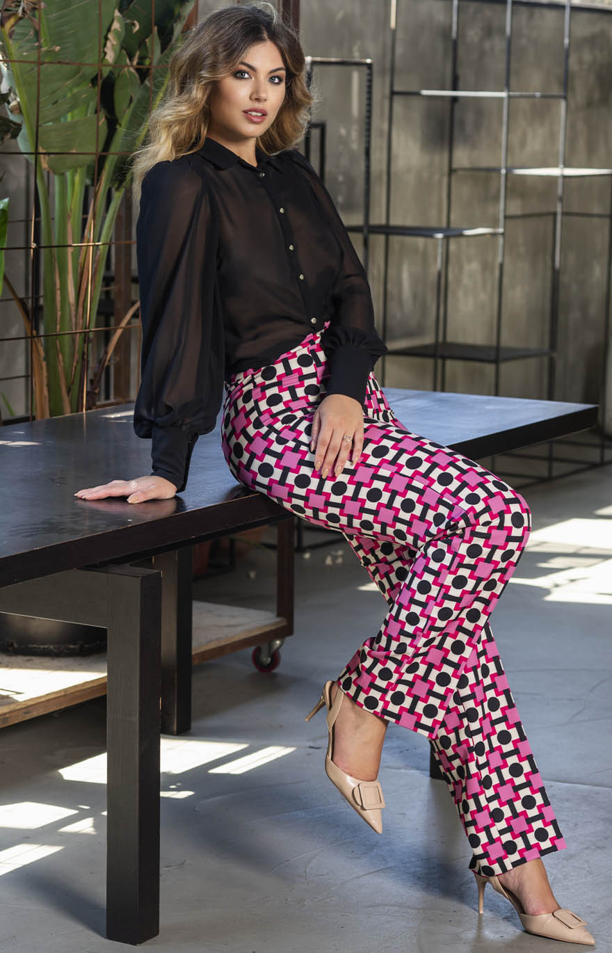 Pantalone mix fantasia